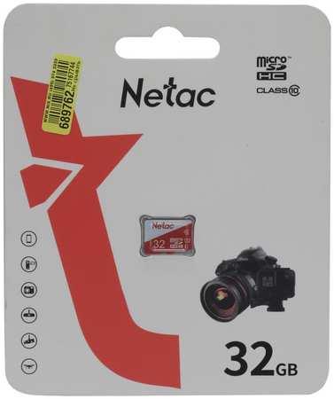 Карта памяти MicroSDHC 32GB Netac NT02P500ECO-032G-S P500 Eco Class 10 без адаптера