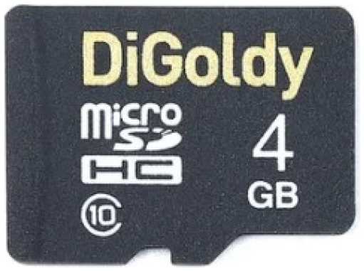Карта памяти MicroSDHC 4GB DiGoldy DG004GCSDHC10-W/A-AD Class 10 без адаптера 9698472093