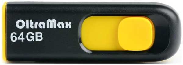 Накопитель USB 2.0 64GB OltraMax OM-64GB-250-Yellow 250 жёлтый 9698472153