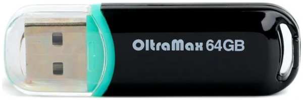 Накопитель USB 2.0 64GB OltraMax OM-64GB-230-Black 230 чёрный 9698472157