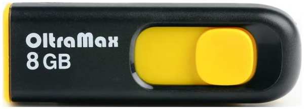 Накопитель USB 2.0 8GB OltraMax OM-8GB-250-Yellow 250