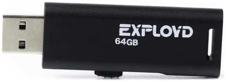 Накопитель USB 2.0 64GB Exployd EX-64GB-580-Black 580 чёрный 9698472193