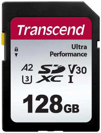 Карта памяти SDXC 128GB Transcend TS128GSDC340S 340S UHS-I Class U3 V30 A2