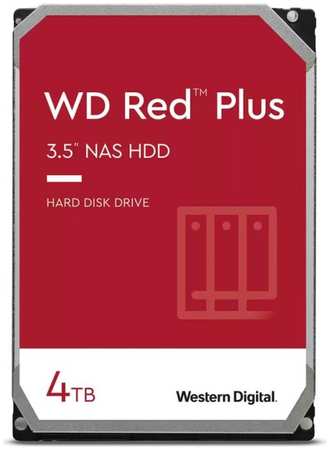 Жесткий диск 4TB SATA 6Gb/s Western Digital WD40EFPX Plus NAS 3.5″ 5400 RPM 128MB (WD40EFZX)