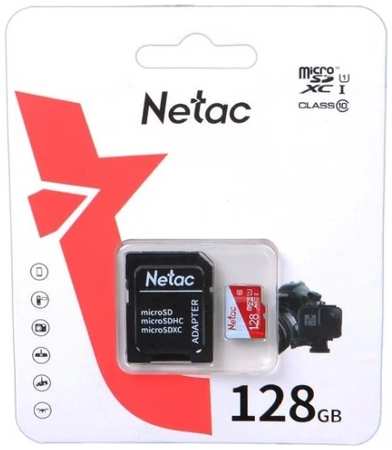 Карта памяти MicroSDXC 128GB Netac NT02P500ECO-128G-R P500 Eco Class 10 UHS-I + SD адаптер 9698472942