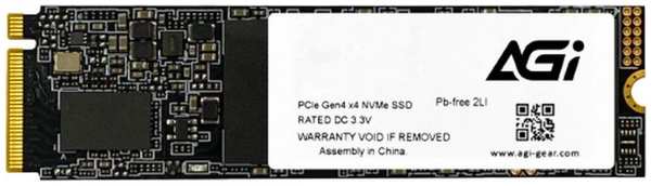 Накопитель SSD M.2 2280 AGI AGI512G44AI818 AI818 512GB PCIe Gen 4 x 4 3D TLC 5000/4500MB/s MTBF 2M