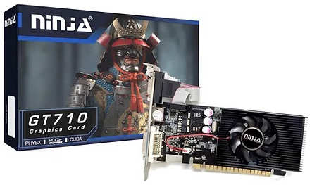 Видеокарта PCI-E Sinotex GeForce GT710 (NF71NP023F) 2GB DDR3 64bit 28nm 954/1333MHz DVI/HDMI 9698474665