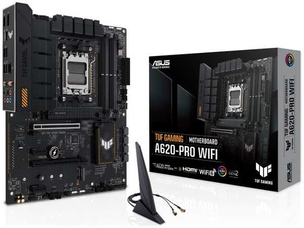 Материнская плата ATX ASUS TUF GAMING A620-PRO WIFI 90MB1FR0-M0EAY0 (AM5, AMD A620, 4*DDR5(6400), 4*