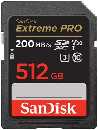 Карта памяти SDXC 512GB SanDisk SDSDXXD-512G-GN4IN Extreme Pro SD UHS I 200/40MB/s 9698477344