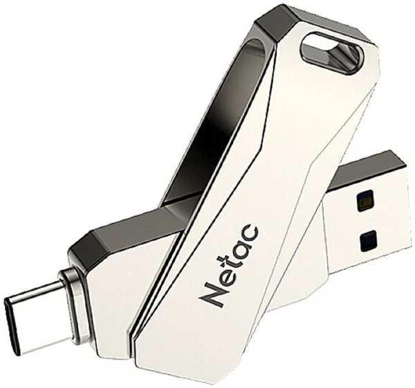 Накопитель USB 3.0 512GB Netac U782C TypeC, металлическая