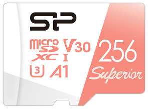 Карта памяти MicroSDXC 256GB Silicon Power Superior A1 Class 10 UHS-I U3 100/80 Mb/s 9698478321