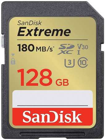 Карта памяти SDXC 128GB SanDisk Extreme Class 10 V30 UHS-I U3 180MB/s 9698478362