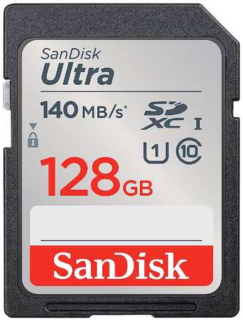 Карта памяти SDXC 128GB SanDisk Ultra Class 10 UHS-I 140MB/s 9698478364