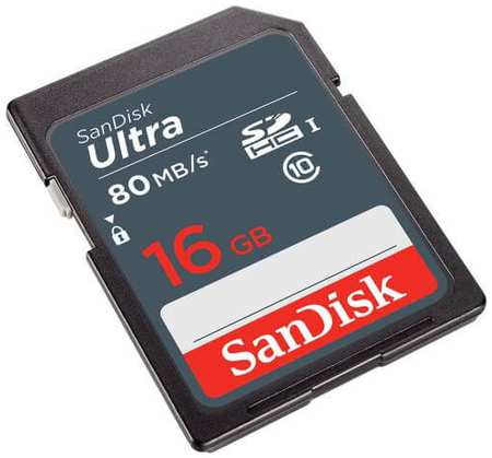 Карта памяти SDHC 16GB SanDisk Ultra Class 10 UHS-I 80MB/s 9698478366