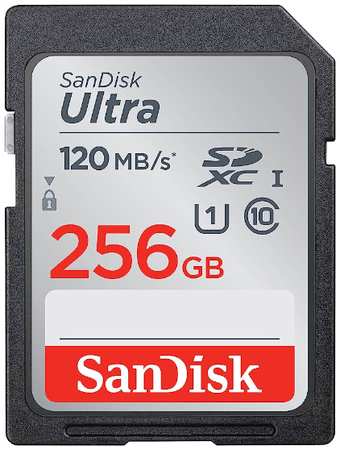 Карта памяти SDXC 256GB SanDisk Ultra Class 10 UHS-I 120MB/s