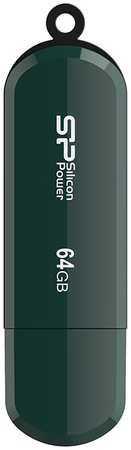 Накопитель USB 2.0 64GB Silicon Power LuxMini 320 зеленый 9698478373