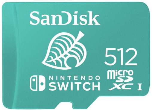 Карта памяти MicroSDXC 512GB SanDisk SDSQXAO-512G-GN3ZN Class 10 UHS-I A1 C10 V30 U3 for Nintendo Switch 100/90 MB/s 9698478377