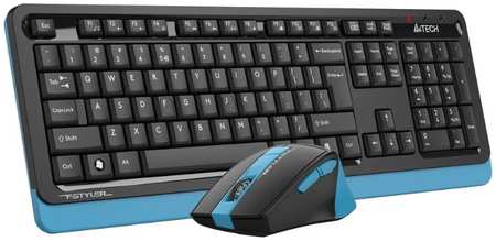 Клавиатура и мышь A4Tech FG1035 NAVY клав:черный/синий Мышь 1919532 9698478680
