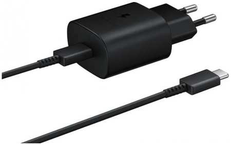 Зарядное устройство сетевое Samsung EP-TA800 25W Type-C cable Black 9698478703