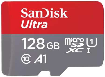 Карта памяти MicroSDXC 128GB SanDisk SDSQUAB-128G-GN6MN Ultra Class 10, UHS-I, R 140 МБ/с, без адаптера SD 9698478966