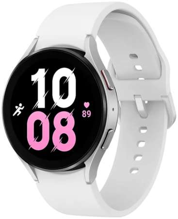 Часы Samsung Galaxy Watch 5 44мм SM-R910NZSAMEA 1.4″ AMOLED корп.серебристый рем.белый 9698480109