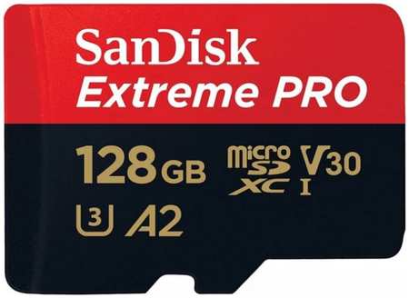Карта памяти MicroSDXC 128GB SanDisk Extreme PRO SDSQXCD-128G-GN6MA for 4K Video on Smartphones, Action Cams Drones 200MB/s Read, 90MB/s Write, Lifeti 9698480408