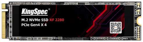 Накопитель SSD M.2 2280 KINGSPEC XF-1TB 2280 XF 512GB NVMe PCIe Gen4 x4 4900/4600MB/s 9698480587