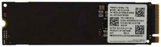 Накопитель SSD M.2 2280 Samsung MZVLQ1T0HBLB-00B00 PM991a 1TB NVMe PCIe 3.0 x4 3100/2000MB/s IOPS 380K/330K 9698485236