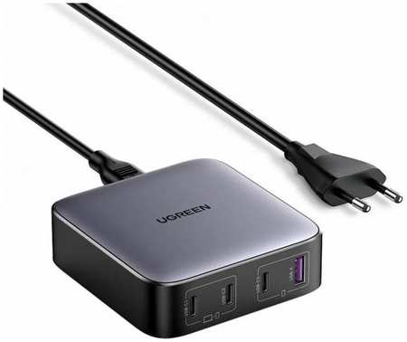 Зарядное устройство UGREEN CD328 90928_ 1*USB-A+3*USB-C, 100W, серый космос 9698488044