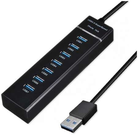 Концентратор KS-IS KS-568 7*USB 2.0 F в USB 3.0 Type A M с БП 9698488300