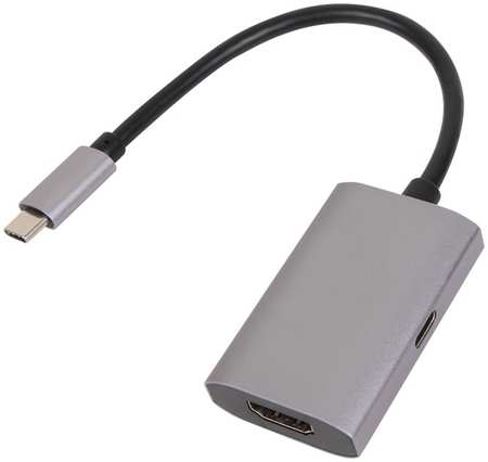 Концентратор VCOM CU452A USB 3.1 Type-Cm/HDMI A(f) , 4K/60Hz, PD charging, aluminium shell 9698488534