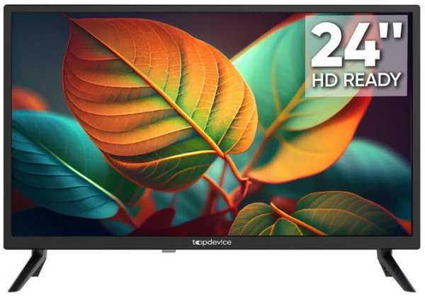 Телевизор TopDevice TDTV24BN02H_BK , HD, DVB-T2/C/S2, 3*HDMI, 2*USB