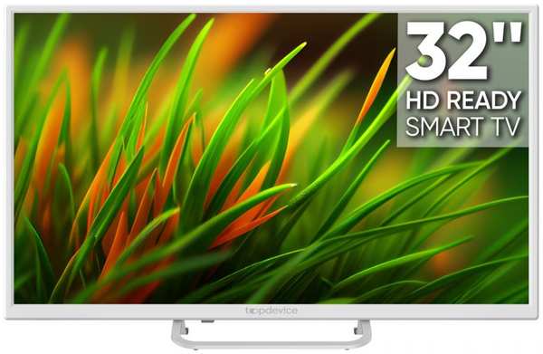 Телевизор TopDevice TDTV32BS02H_WE white, HD, Smart TV, DVB-T2/C/S2, 3*HDMI, 2*USB 9698488994