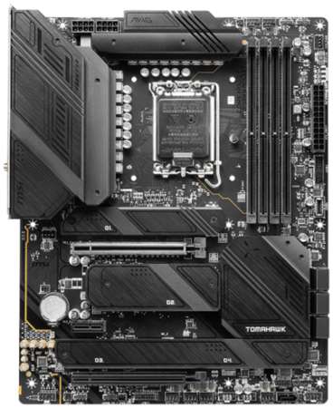 Материнская плата ATX MSI MAG Z790 TOMAHAWK WIFI (LGA1700, Z790, 4*DDR5 (7200), 7*SATA 6G RAID, 4*M.2, 3*PCIE, 2.5Glan, WiFi, BT, HDMI, DP, 2*USB Type