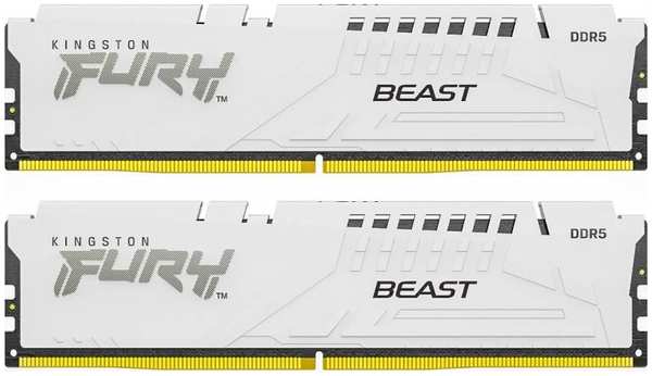 Модуль памяти DDR5 32GB (2*16GB) Kingston FURY KF556C40BWK2-32 Beast White XMP PC-44800 5600MHz CL40 1RX8 1.25V 16Gbit retail 9698489935