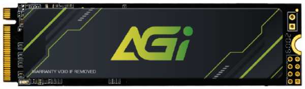 Накопитель SSD M.2 2280 AGI AGI512GIMAI218 AI218 512GB PCIe Gen3x4 NVMe 3D TLC 3080/2200MB/s IOPS 183K/306K MTBF 1.6M 200TBW heat sink RTL 9698490950