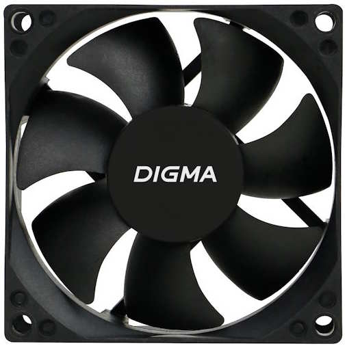 Вентилятор для корпуса Digma DFAN-90 90x90x25mm 3-pin 4-pin (Molex)23dB 82gr Ret 9698491869
