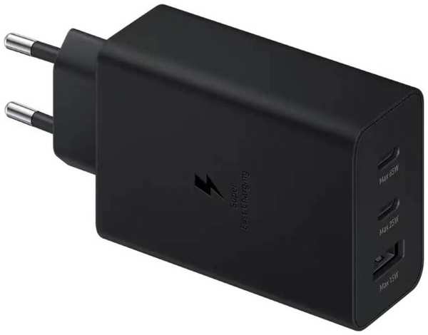 Зарядное устройство сетевое Samsung EP-T6530N 65W 3-Port (USB-Cx2/USB) Black CAU 9698492182