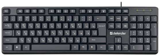Клавиатура Defender Daily HB-162 45162 USB, черная 9698493709