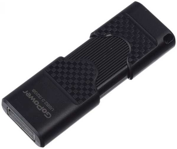 Накопитель USB 2.0 32GB GoPower 00-00025964 SLIDER, пластик, черный матовый 9698494352