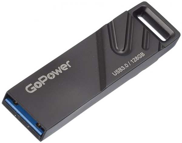 Накопитель USB 3.0 128GB GoPower 00-00025959 TITAN, металл, черный графит 9698494358