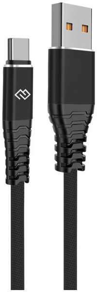 Кабель интерфейсный Digma DG-USBA-С-1M-27W USB (m)-USB Type-C (m) 1м черный 9698494931