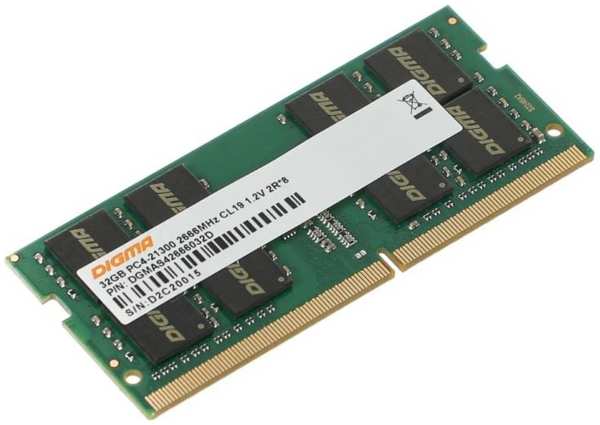 Модуль памяти DDR4 32GB Digma DGMAS42666032D PC4-21300 2666MHz CL19 1.2В dual rank Ret RTL 9698494959