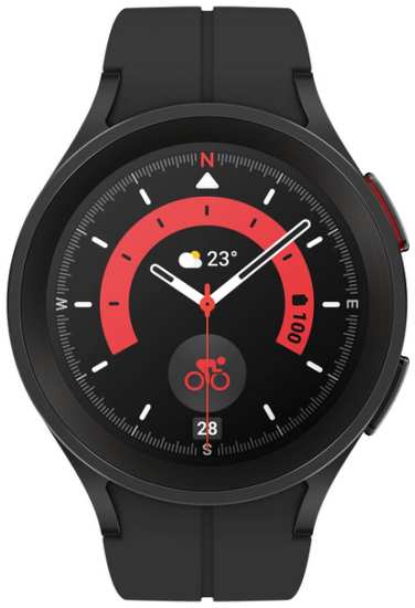 Часы Samsung Galaxy Watch 5 Pro SM-R920NZKALTA 45mm, black titanium 9698496111