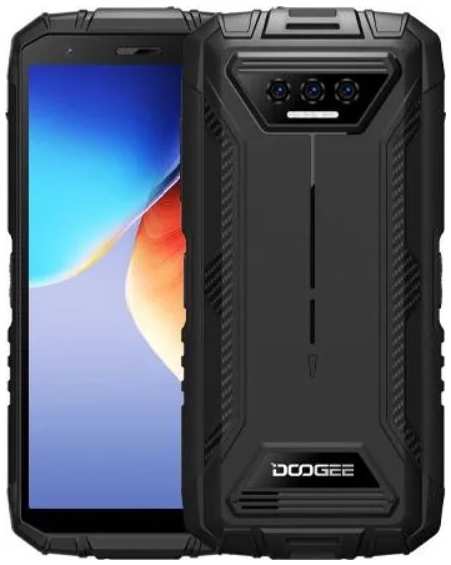 Смартфон Doogee S41 Pro 4GB/64GB black, 5.45'', 720x1440, 4 Core, 13Mpix+2Mpix+2Mpix/8Mpix, 2 Sim, 2G, 3G, LTE, BT, Wi-Fi, GPS, Type-C, 6300mAh, Andro 9698496128
