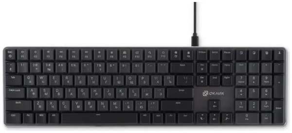Клавиатура Oklick K953X механическая черная/серая USB Multimedia LED (1901086) 9698498451