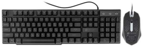Клавиатура и мышь Oklick 400GMK клав:черный мышь:черный USB LED (1546779) 9698498496