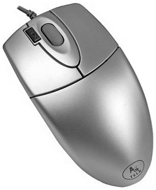 Мышь A4Tech OP-620D silver, 1000 dpi, USB