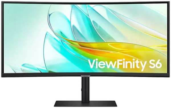 Монитор 34″ Samsung ViewFinity S6 LS34C650UAIXCI 3440x1440 LED, 21:9, VA, 350cd, 3000:1, 5ms, 178/178, curved 1000R, DP, HDMI, USB, 100Hz, Speakers, V