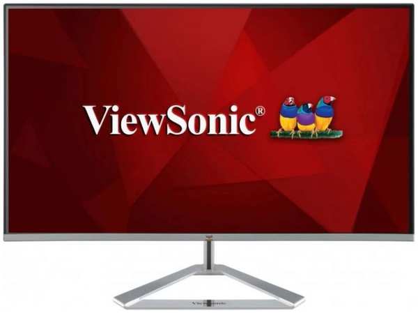 Монитор 23,6″ Viewsonic VX2476-SH серебряный 1920*1080 75Hz VGA IPS LED 16:9 HDMI матовая 250cd 178гр/178гр